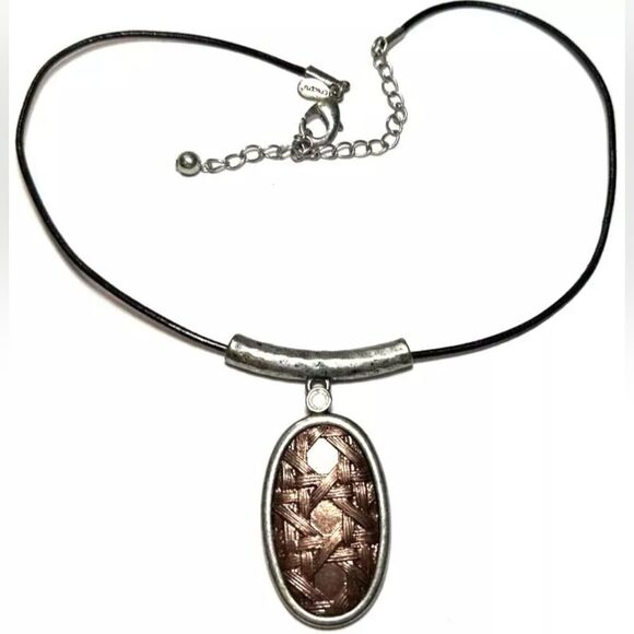 Vintage Chico's Signed Pendant Multi-Strand Cord Necklace - Picture 1 of 1